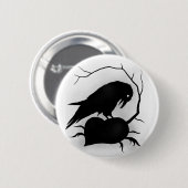 Raven Ronde Button 5,7 Cm (Voorkant /achterkant)
