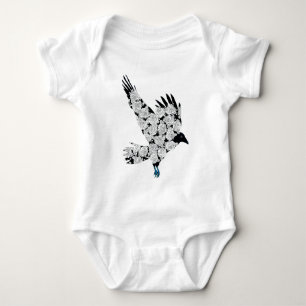 Raven & Rozen Tattoo Gothic Illustration Romper