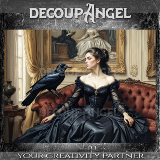 Raven’s Guest Decoupage Tissuepapier