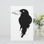 Raven Scrapbook Paper Briefpapier (Staand voorkant)