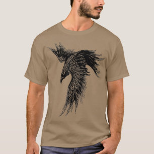 Raven shirt Mannen Meisje Vrouwen shirt shirt Goth