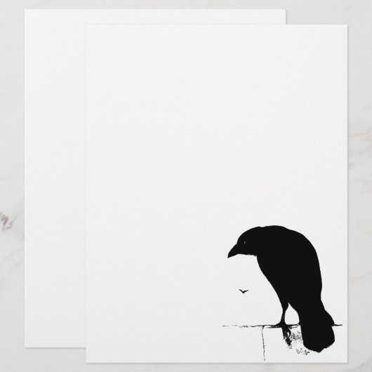 Raven Silhouette - Gothic Ravens & Crows (Voorkant / Achterkant)