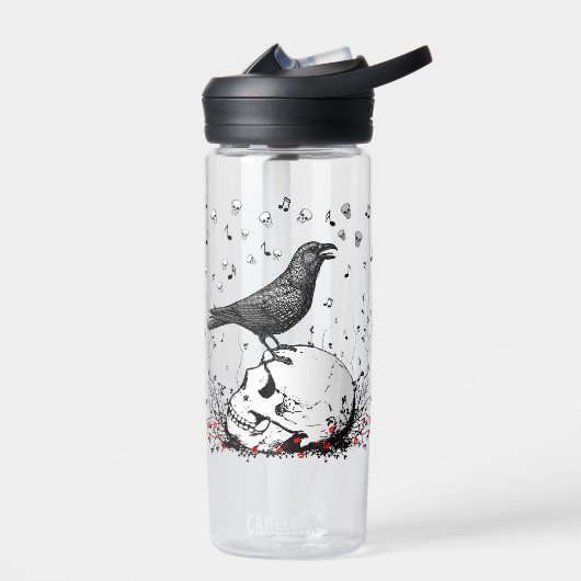 Raven Sings Song Death on Skull Waterfles (Links)