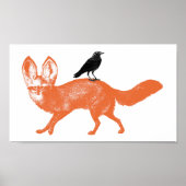 Raven Sits on Fox Poster (Voorkant)