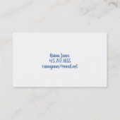 Raven Skeleton Key en theepot Visitekaartje (Achterkant)