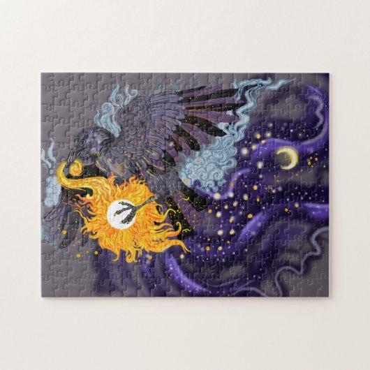 Raven Sky Folklore Legpuzzel (Horizontaal)
