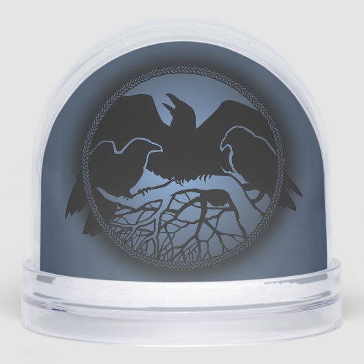 Raven Snow Globe Personalized Raven Snow Globes (Avant)