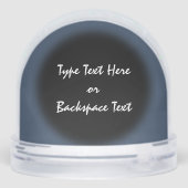 Raven Snow Globe Personalized Raven Snow Globes Sneeuwbol (Achterkant)