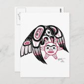Raven Stealing the Sun Briefkaart (Voorkant / Achterkant)