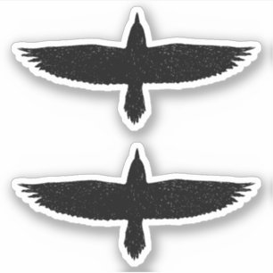 Raven-stickers Sticker