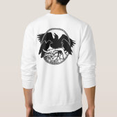Raven Sweatshirt Unisex Raven Native Art Shirten (Achterkant)