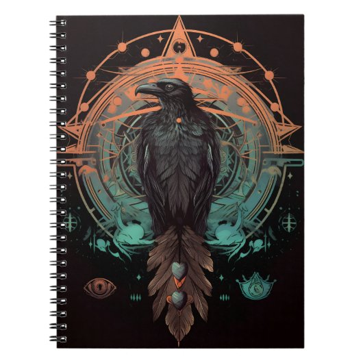 Raven Totem, Spirit Animal Crow Carnet (Devant)