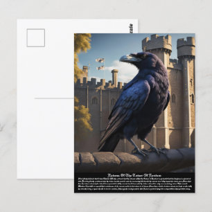 Raven Tower of London Briefkaart