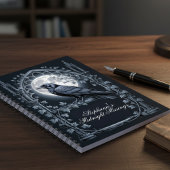 Raven Under Moon Gothic Midnight Journal