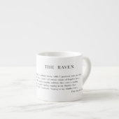 Raven van Edgar Allen Poe Espresso Kop (Voorkant rechts)