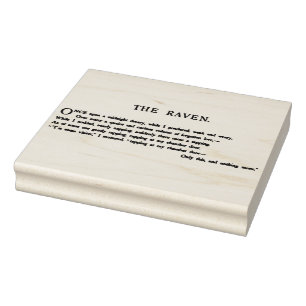 Raven van Edgar Allen Poe Rubberstempel