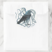 Raven verstrikt door octopus Sticker (Tas)