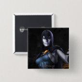 Raven Vierkante Button 5,1 Cm (Voorkant /achterkant)