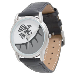 Raven Viking Banner Horloge