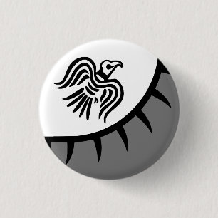 Raven Viking Banner Ronde Button 3,2 Cm