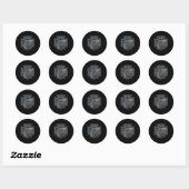 Raven Viking Warrior Norse Mythology Valhalla Gift Ronde Sticker (Vel)