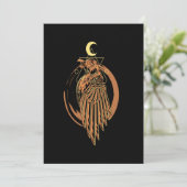 Raven Viking Warrior Valhalla Norse Mythology Gift Kaart (Staand voorkant)