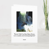 RAVEN & WATER HERFST Natuur Giften Kaart (Achterkant)