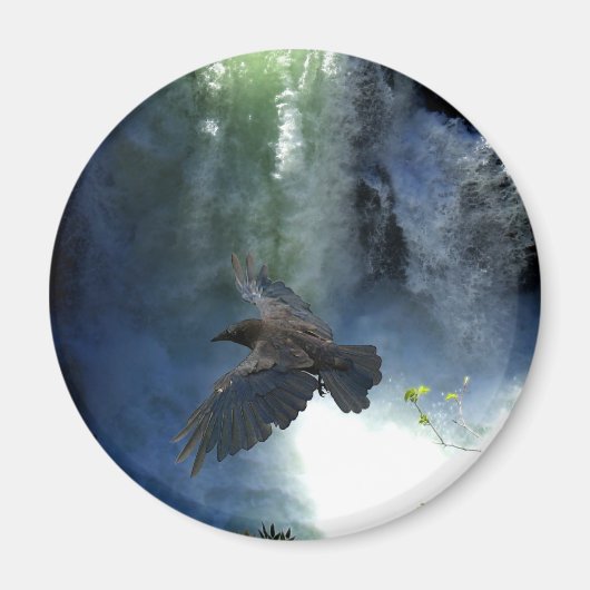 RAVEN & WATER HERFST Natuur Giften Magneet (Voorkant)