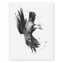 Raven Waterverf Tijdelijk Tattoo
