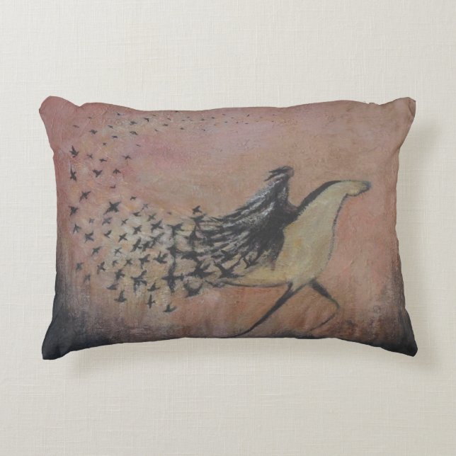 Raven Wind Accent Pillow Kussen (Voorkant)