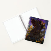Raven Winged Autumn Magic Cat Notitieboek (Binnen)