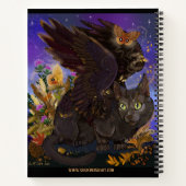 Raven Wingn Automne Magic Cat sketchbook Carnet (Dos)