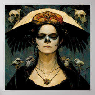 Raven Witch 4 Fantasy Horror Gothic Gothic Poster