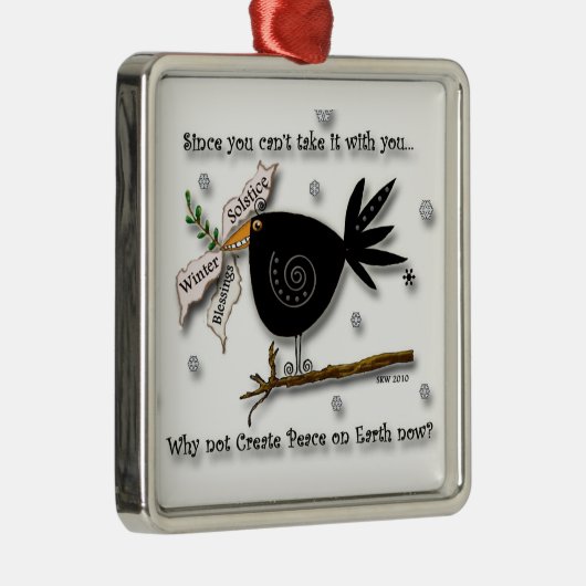 RavenBlessings Metalen Ornament (Rechts)