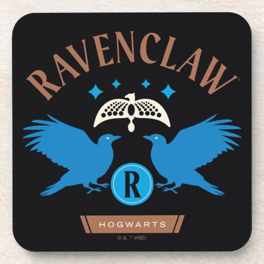 RAVENCLAW™ House Double Eagle Diadeem Graphic Bier Onderzetter (Voorkant)