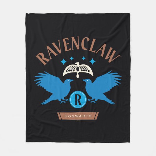 RAVENCLAW™ House Double Eagle Diadeem Graphic Fleece Deken (Voorkant)