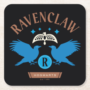 RAVENCLAW™ House Double Eagle Diadeem Graphic Vierkante Kartonnen Onderzetter