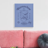 RAVENCLAW™ Wit Learning Wisdom Crest Canvas Afdruk (Insitu (Woonkamer))