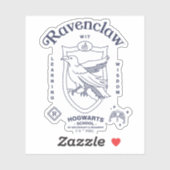 RAVENCLAW™ Wit Leerwijs Crest Sticker (Vel)