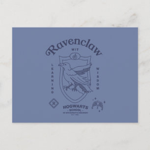 RAVENCLAW™ Wit Leren Wijsheid Crest Briefkaart