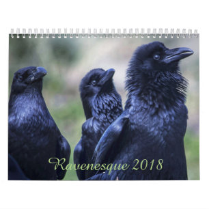 Ravenesque magical Bird 2018 kalendermaand Kalender