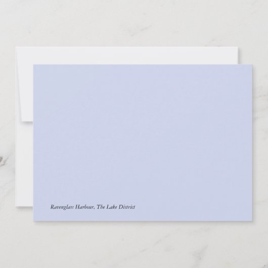 Ravenglass Harbour - Lake District Flat Card Kaart (Achterkant)