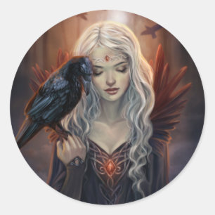 Ravenkin Ronde Sticker