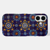 RAVENNA BYZANTINE MOSAICS, STARS, BLUE STERRENNACH Case-Mate iPhone CASE (Achterkant (horizontaal))