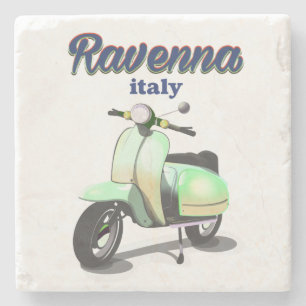Ravenna Italië vintage Reisposter Stenen Onderzetter