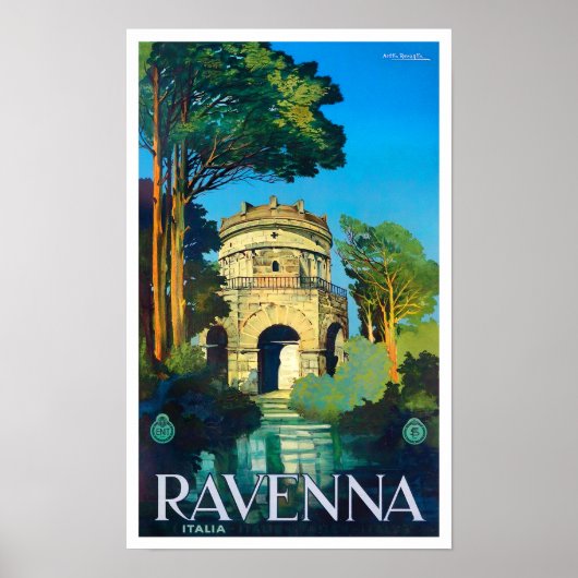 Ravenne Italie vintage voyage Poster (Devant)