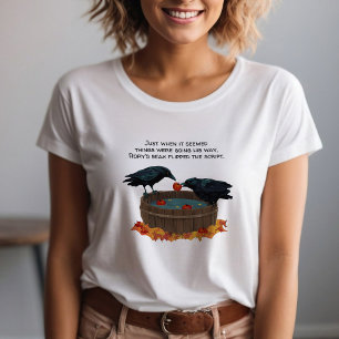 Ravens Bobbing voor Appels Leuke Herfst Oogst Meme Tri-Blend Shirt
