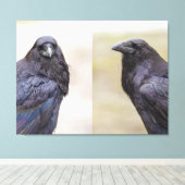 Ravens Canvas Afdruk (Insitu (Houten vloer))