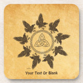 Ravens Circle Dance Bier Onderzetter (Voorkant)