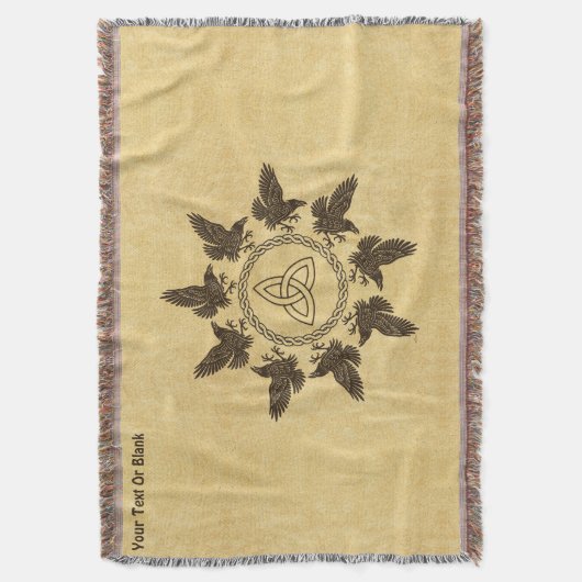 Ravens Circle Dance Deken (Voorkant Verticaal)